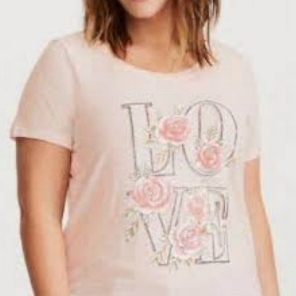 Torrid LOVE Pink T-shirt